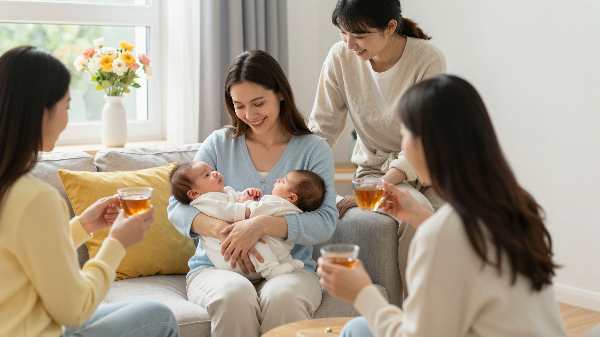 A támogató közeg erősíti a szülési élmény feldolgozását.
