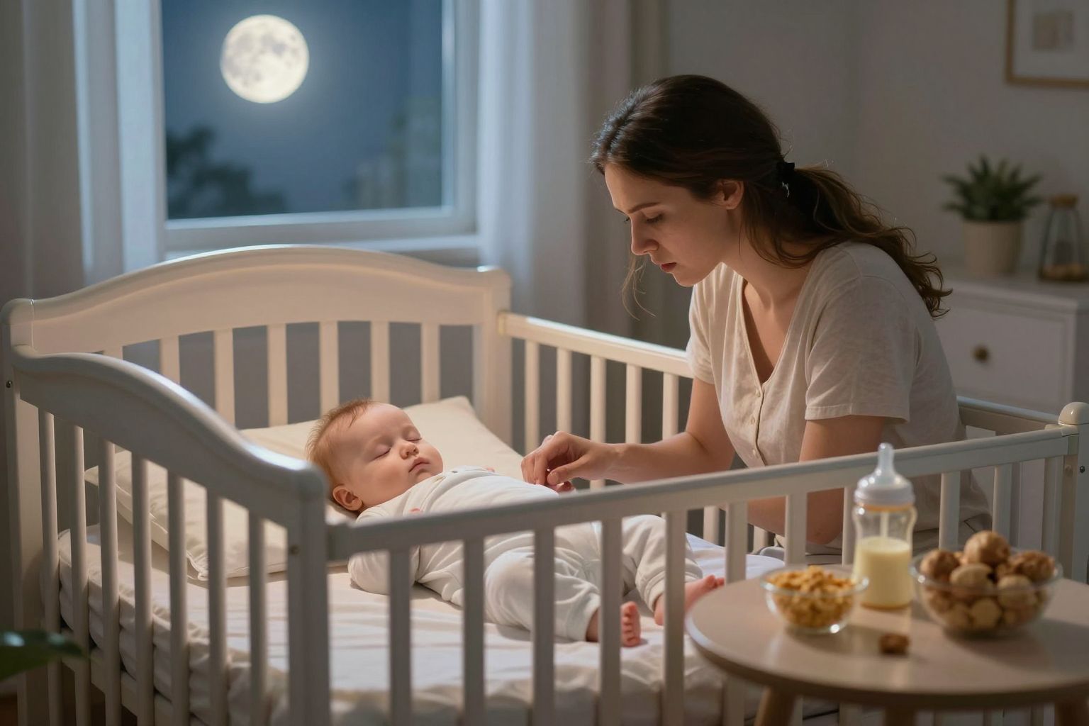 A táplálkozás befolyásolja a baba éjszakai alvási ciklusait.