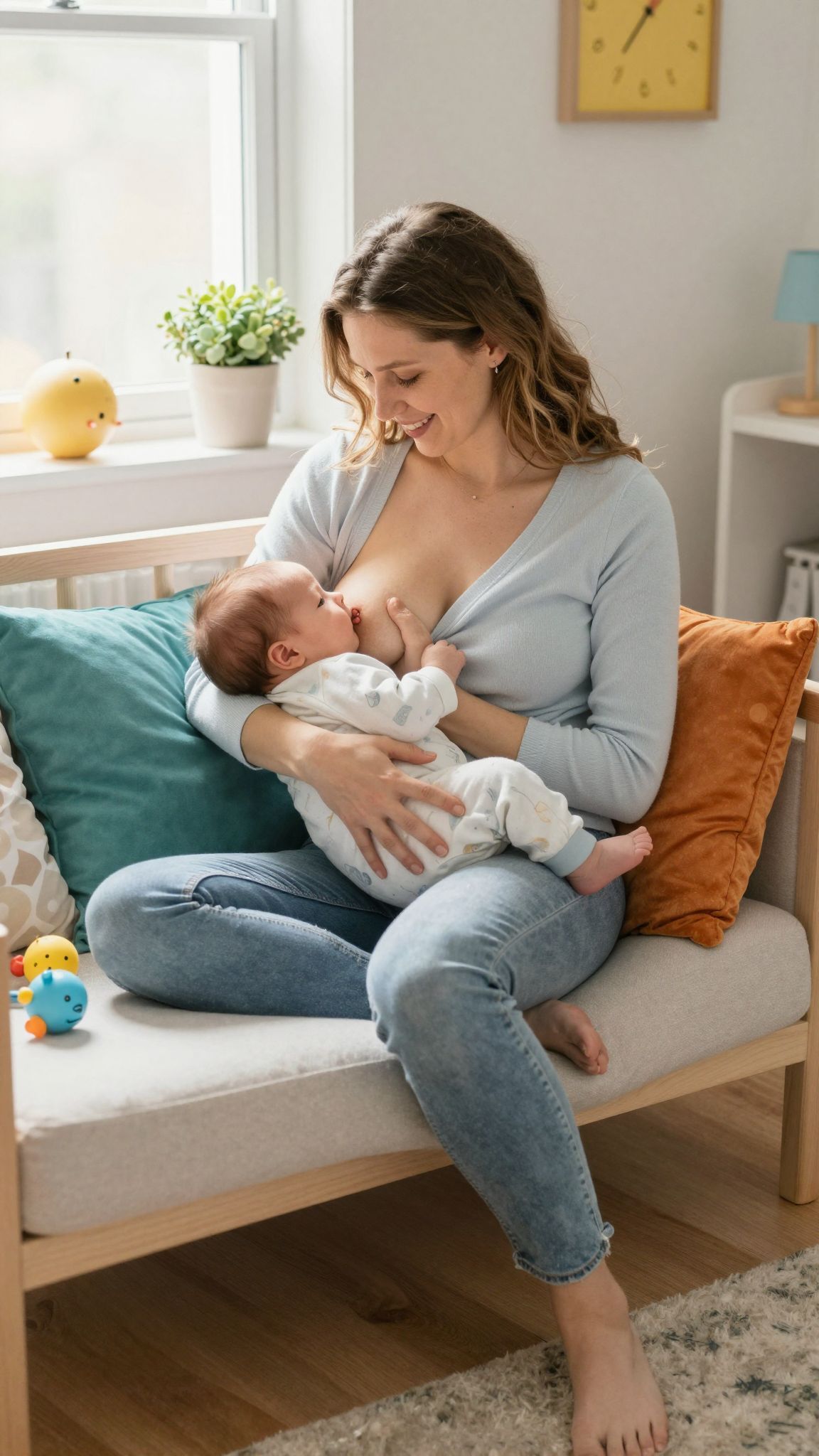 A tejtermelés a baba igényei szerint alakul.