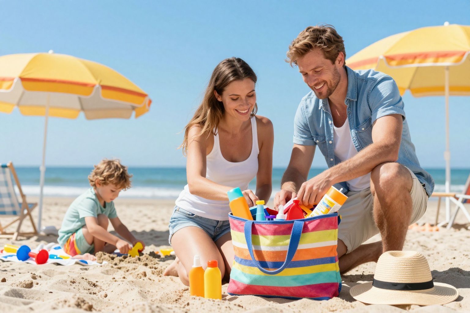 Ne felejtsd el a napernyőt és a napernyővédőt!