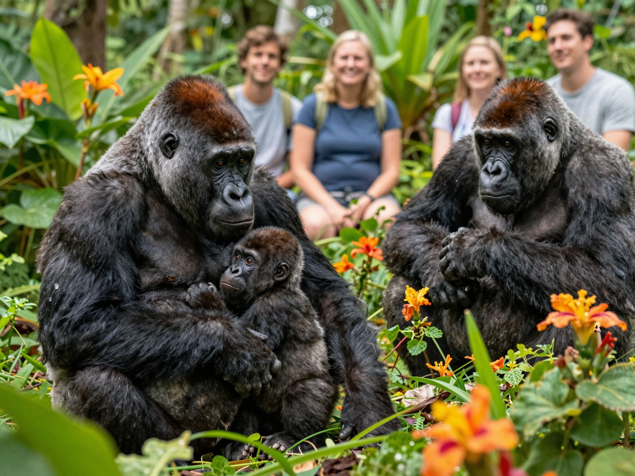 A gorillák anyai türelme példát mutat az embereknek.