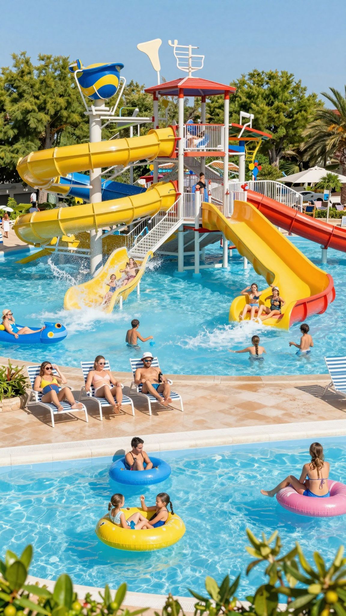 A vízi parkok izgalmas kalandokat kínálnak a családoknak.