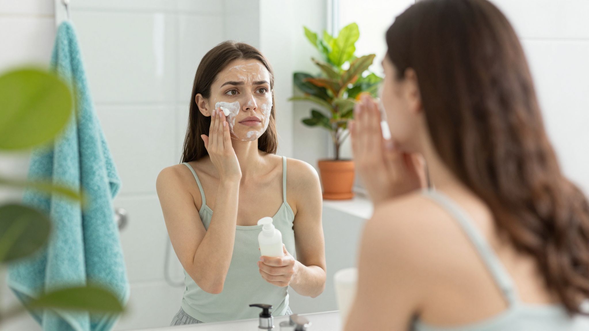 Az edzés utáni arctisztítás elengedhetetlen a pórusok védelmében.