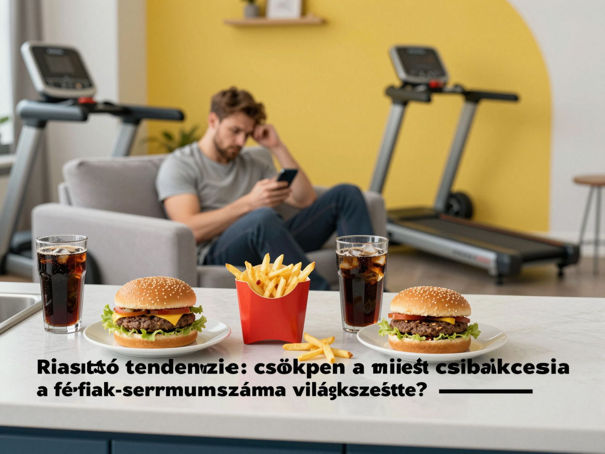 A mozgáshiány és a helytelen diéta károsítja a férfiak termékenységét.