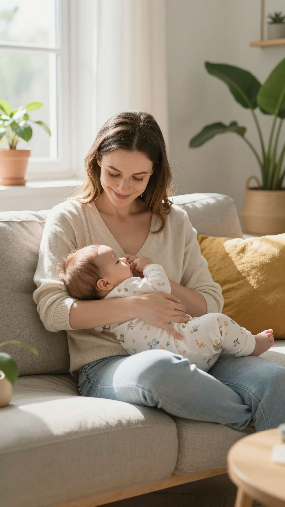 Az igény szerinti szoptatás erősíti a baba immunrendszerét.
