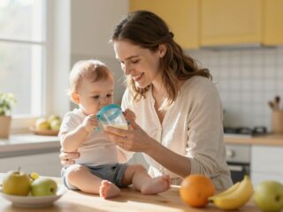 Az önálló ivás tanítása: mikor és hogyan váltsunk pohárra a babánál?