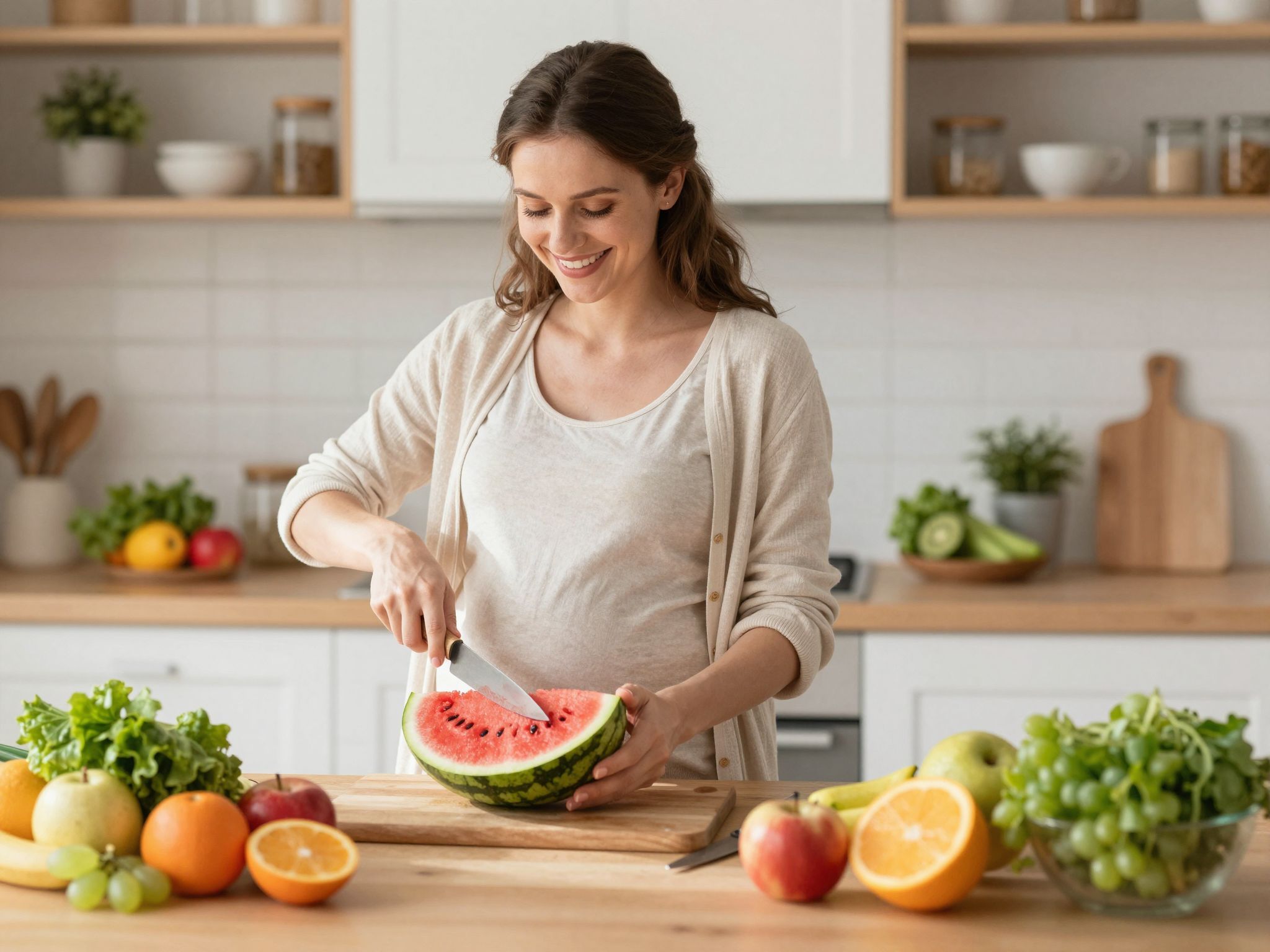 A görögdinnye túlzott fogyasztása hasmenést okozhat terhesség alatt.