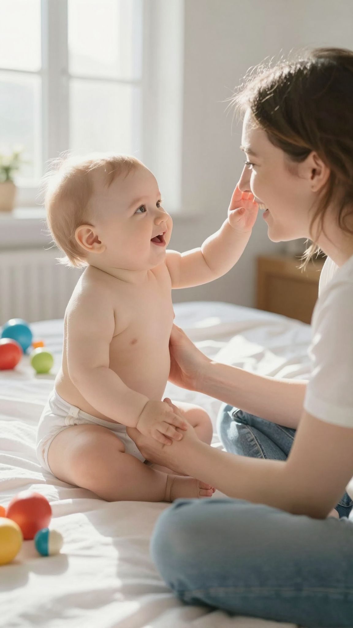 A tapintás fejleszti a babák finommotoros készségeit.