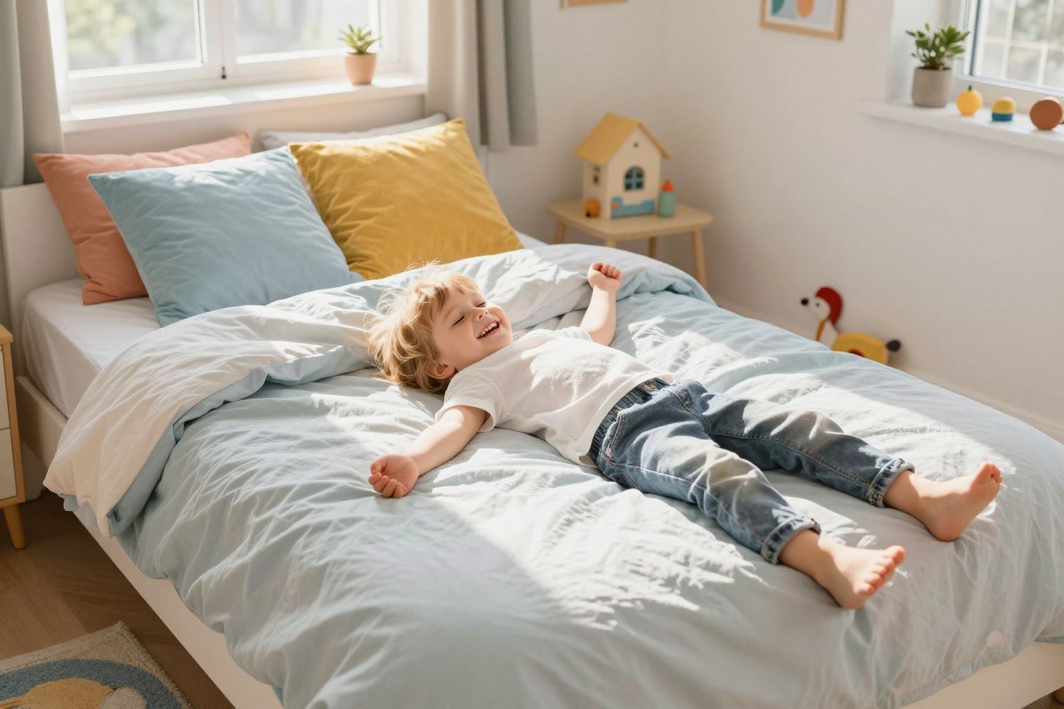 A gyerekek alvása befolyásolja a szülők pihenését.