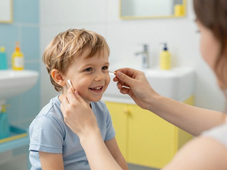 Fültisztítás gyerekeknél: mit szabad és mit tilos a fülzsír eltávolításakor?