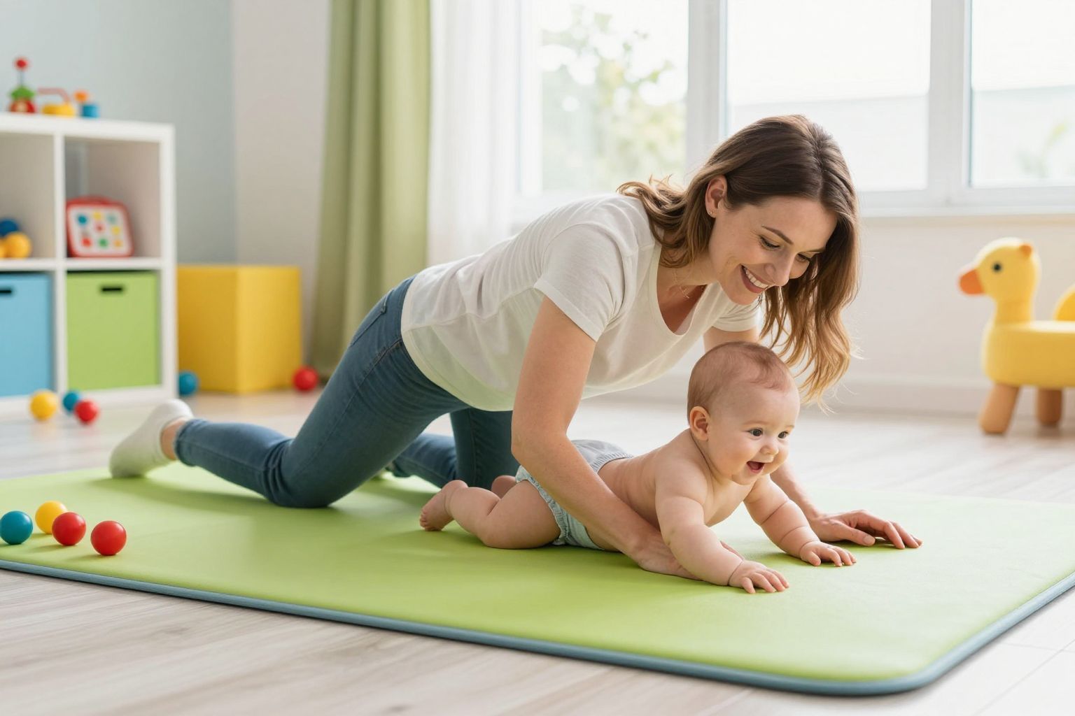 A hasi torna segíti a baba emésztési rendszerét.