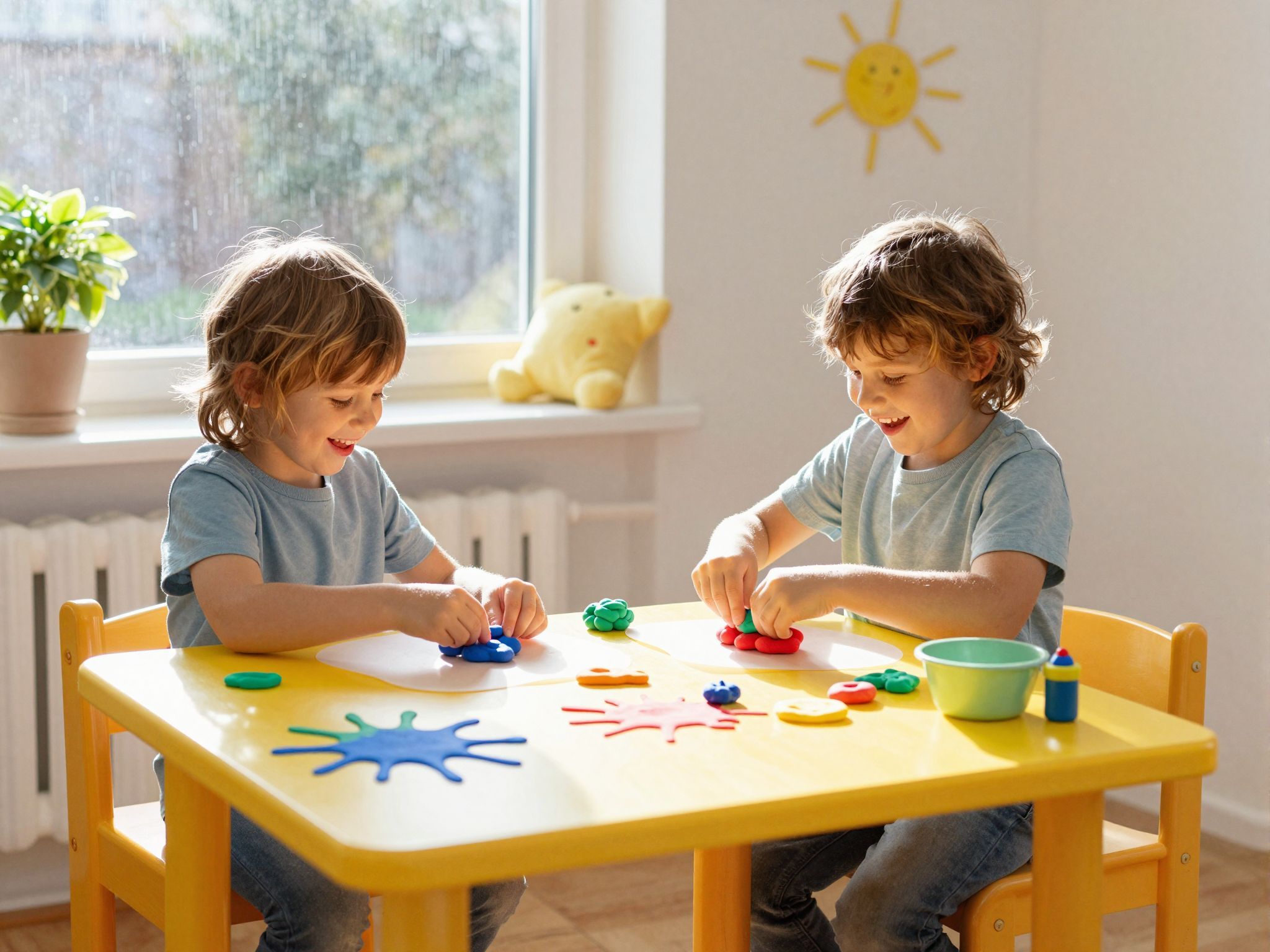 A gyurmázás fejleszti a gyerekek kreativitását és finommotorikáját.