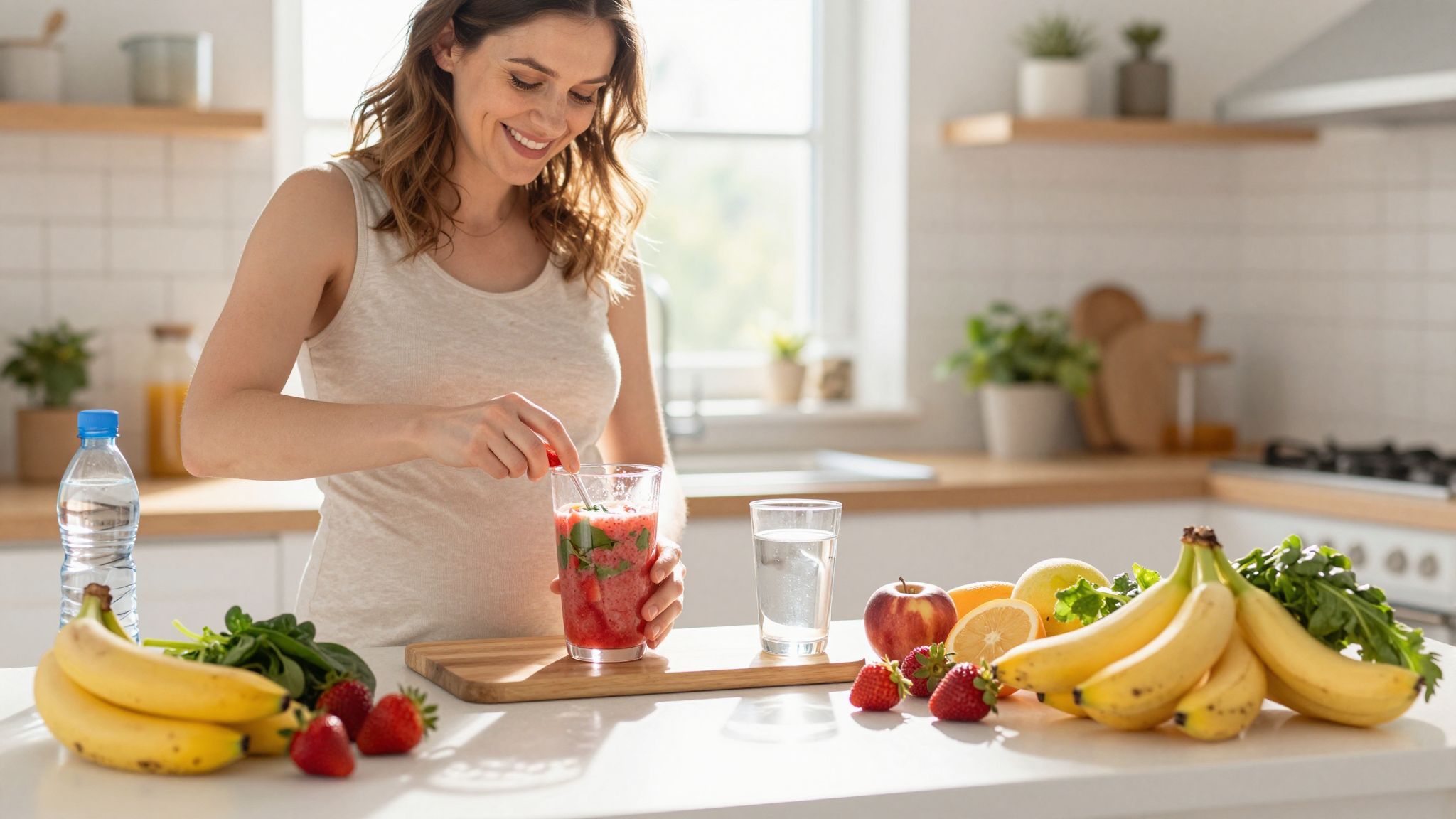 A megfelelő hidratáció segíti a magzat fejlődését.