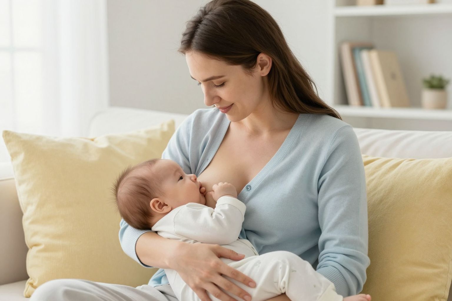 A „C” fogás fokozza a kényelmes szoptatást.