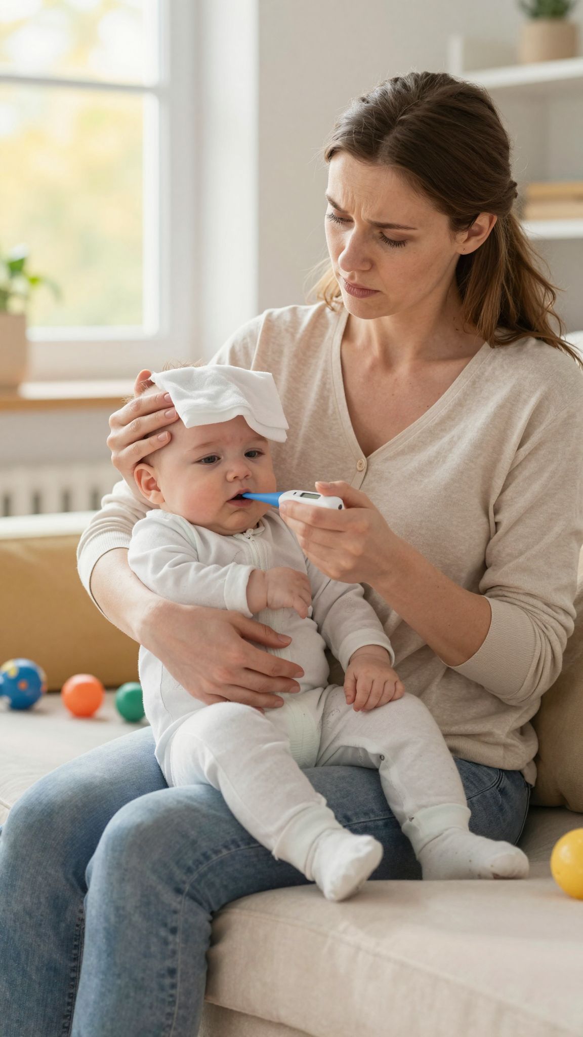 Láz esetén, ha a baba 3 hónapos vagy fiatalabb.