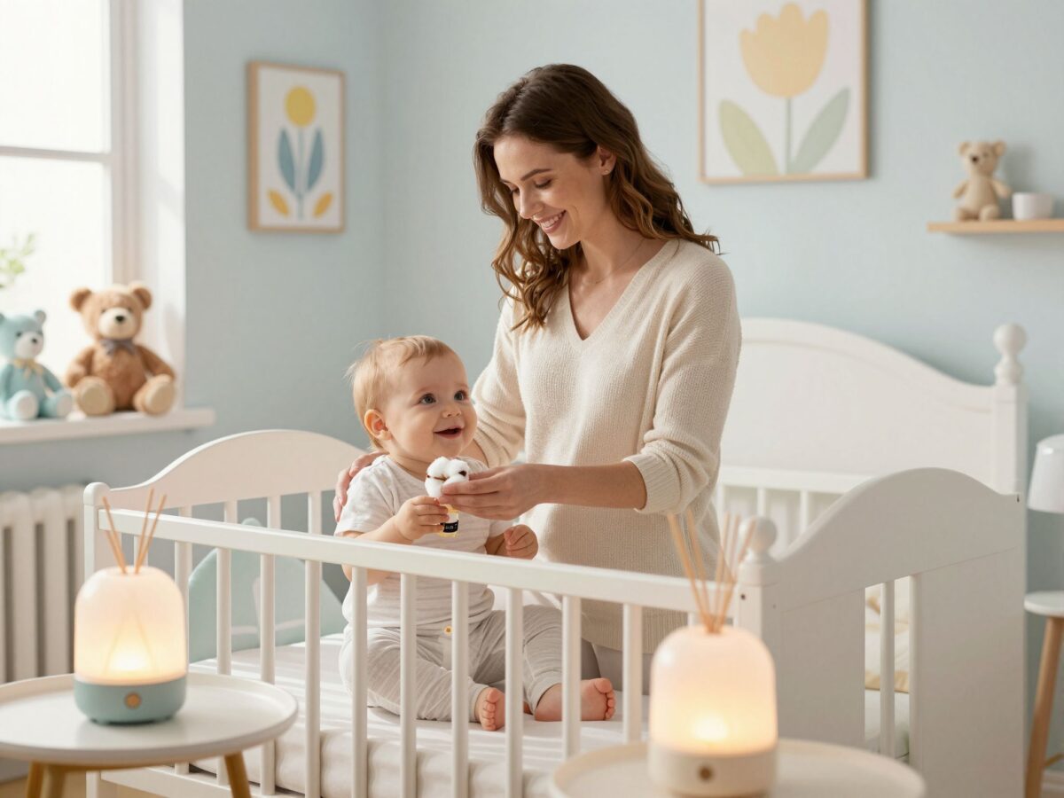 Nyugtató illatok a babaszobában: az aromaterápia alapjai gyerekek mellett
