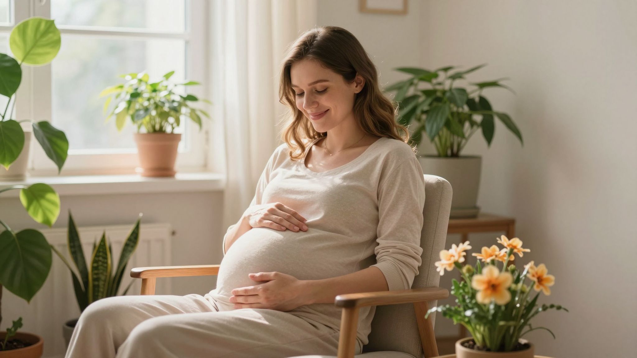 A progeszteron stabilizálja a hangulatot a terhesség alatt.