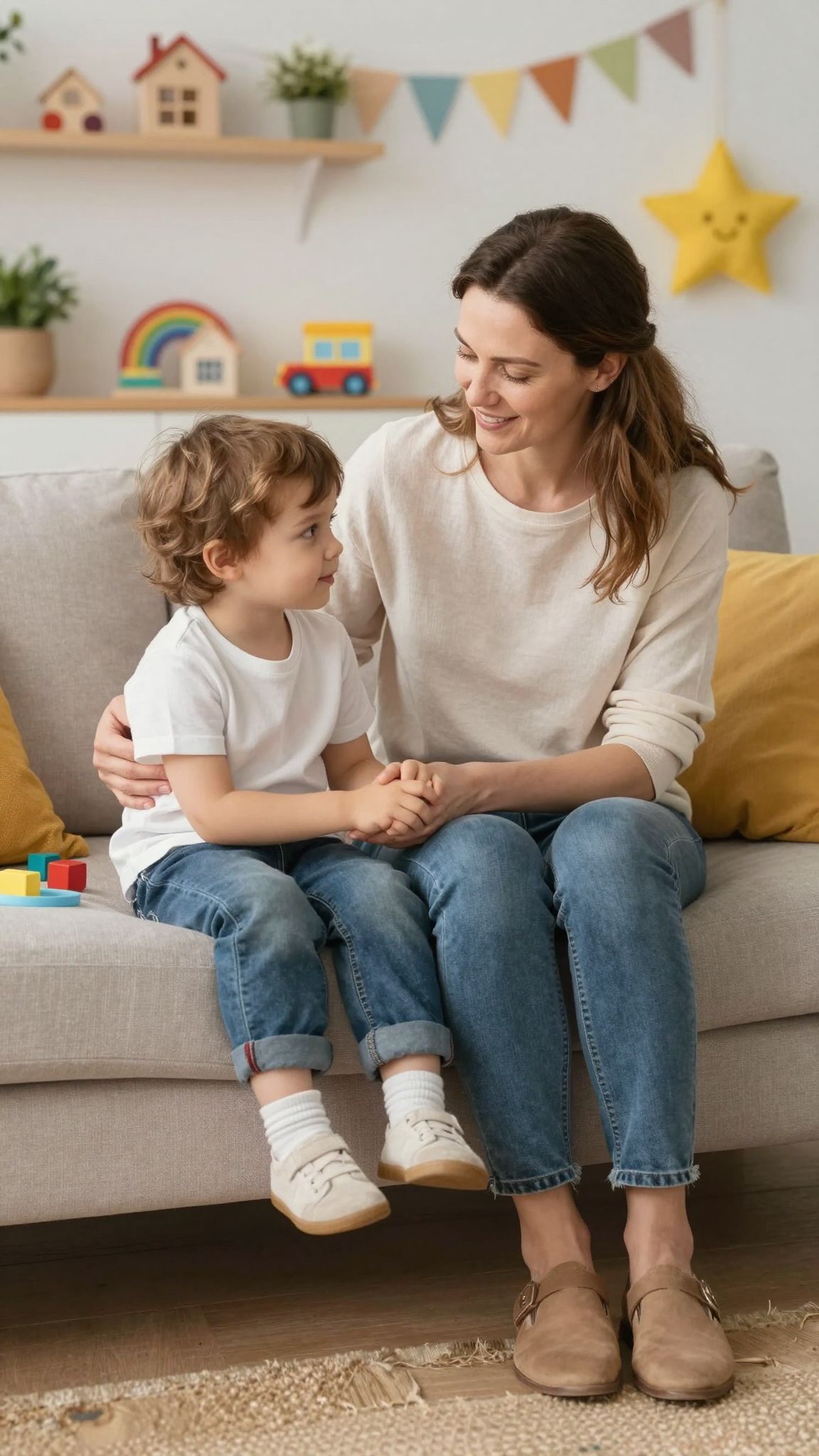 A szülők nyugalma segít a gyermek szorongásának csökkentésében.