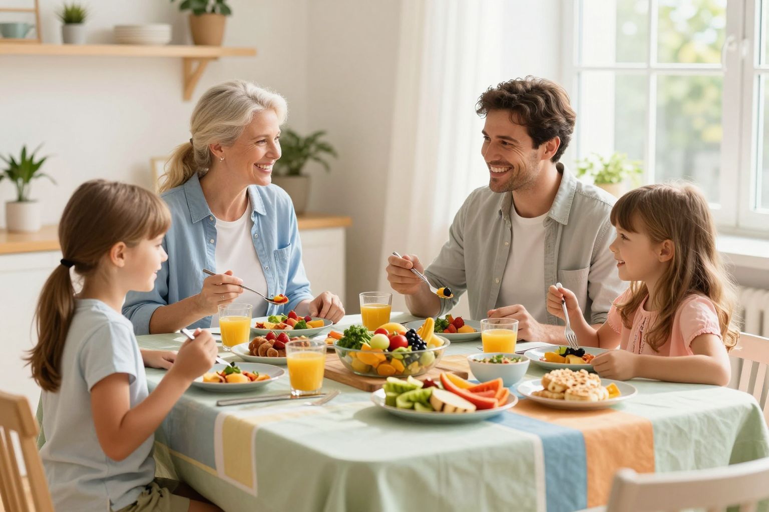 A nyugodt étkezési környezet segíti a gyermek motivációját.