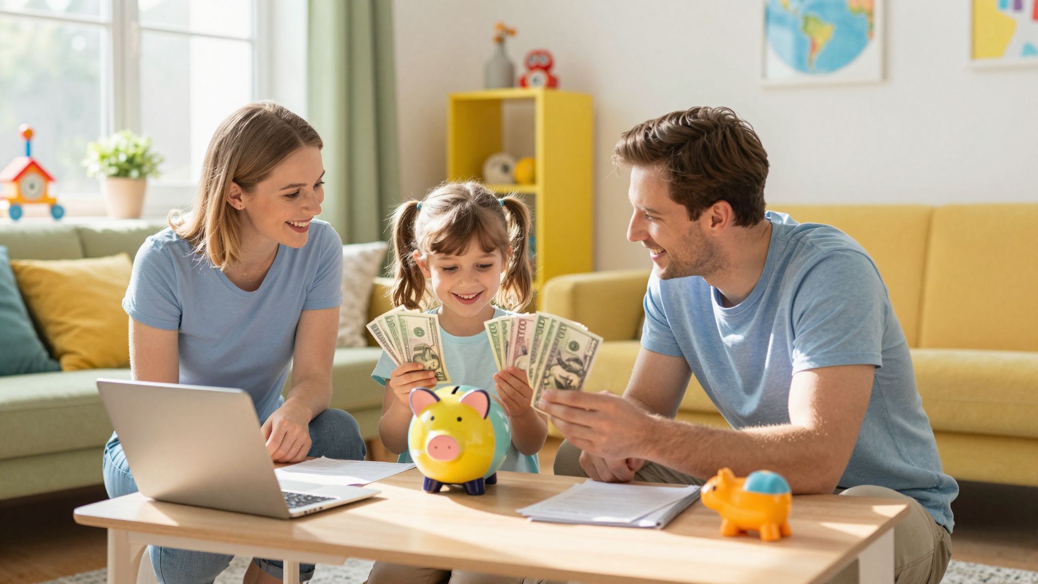 A rendszeres zsebpénz segíti a pénzügyi tudatosságot.