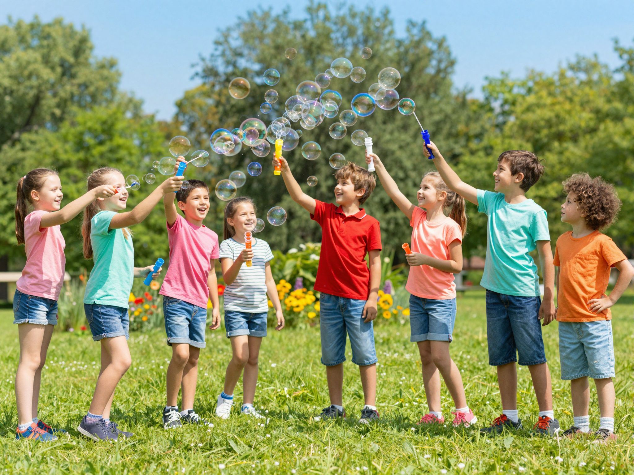 A buborékos játék fejleszti a kommunikációs készségeket.