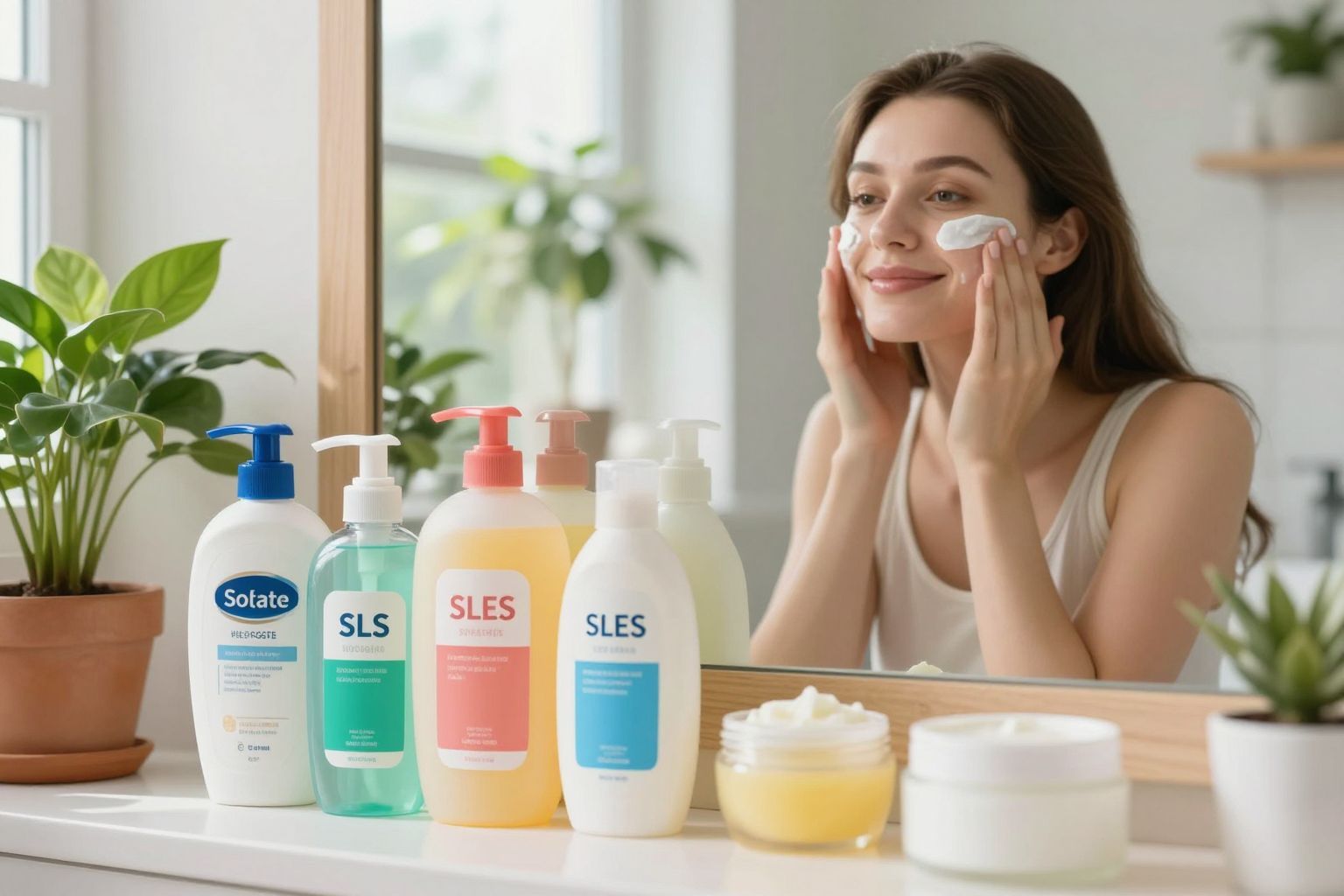 A túl sok szulfát irritálhatja a bőrt és száríthat.