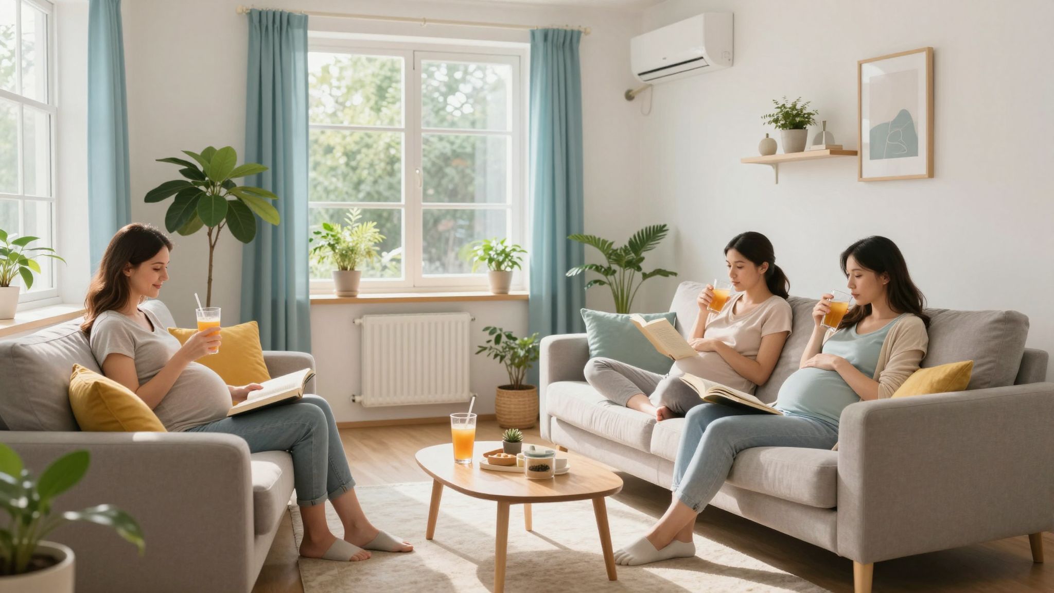 Hűvös otthon segít a terhes nők komfortérzetén.