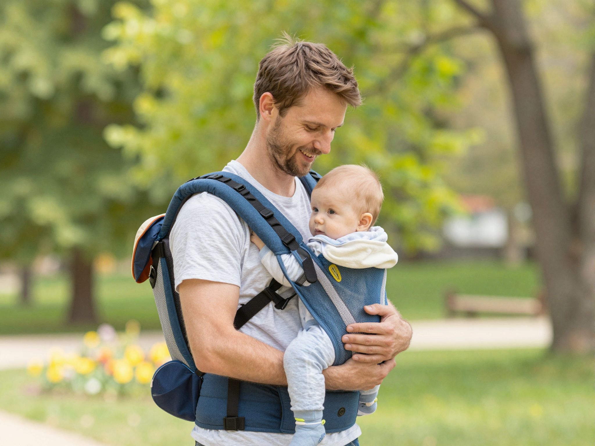 A babahordozás erősíti az apák és babák közti köteléket.