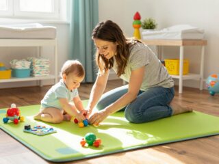 A babás élet praktikus oldala: a padlón játszástól a pelenkázásig, minden, ami lent történik