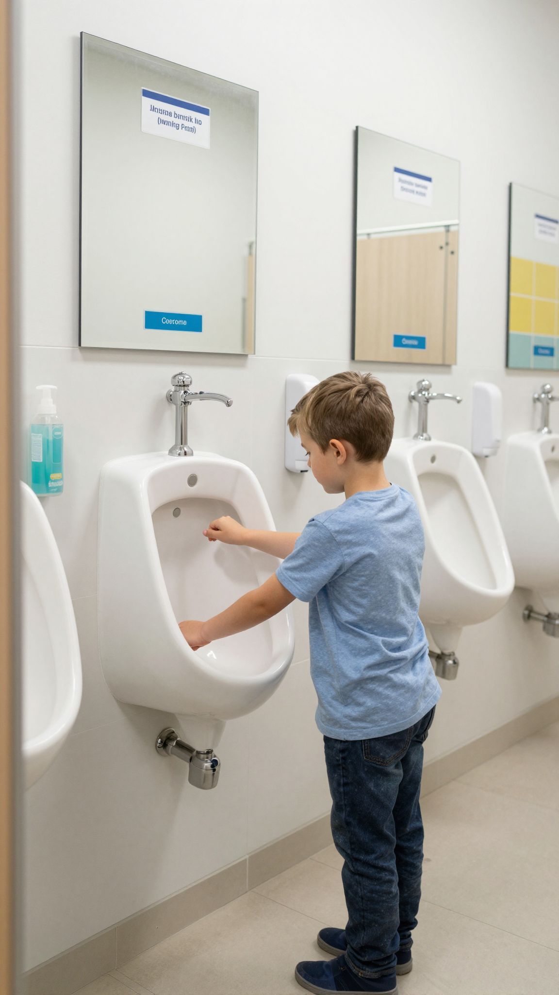 A piszoárok használata során fontos a szomszéd hely megválogatása.