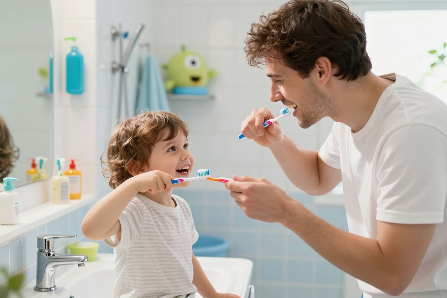 A pozitív megerősítés segíthet a fogmosási harcokban.