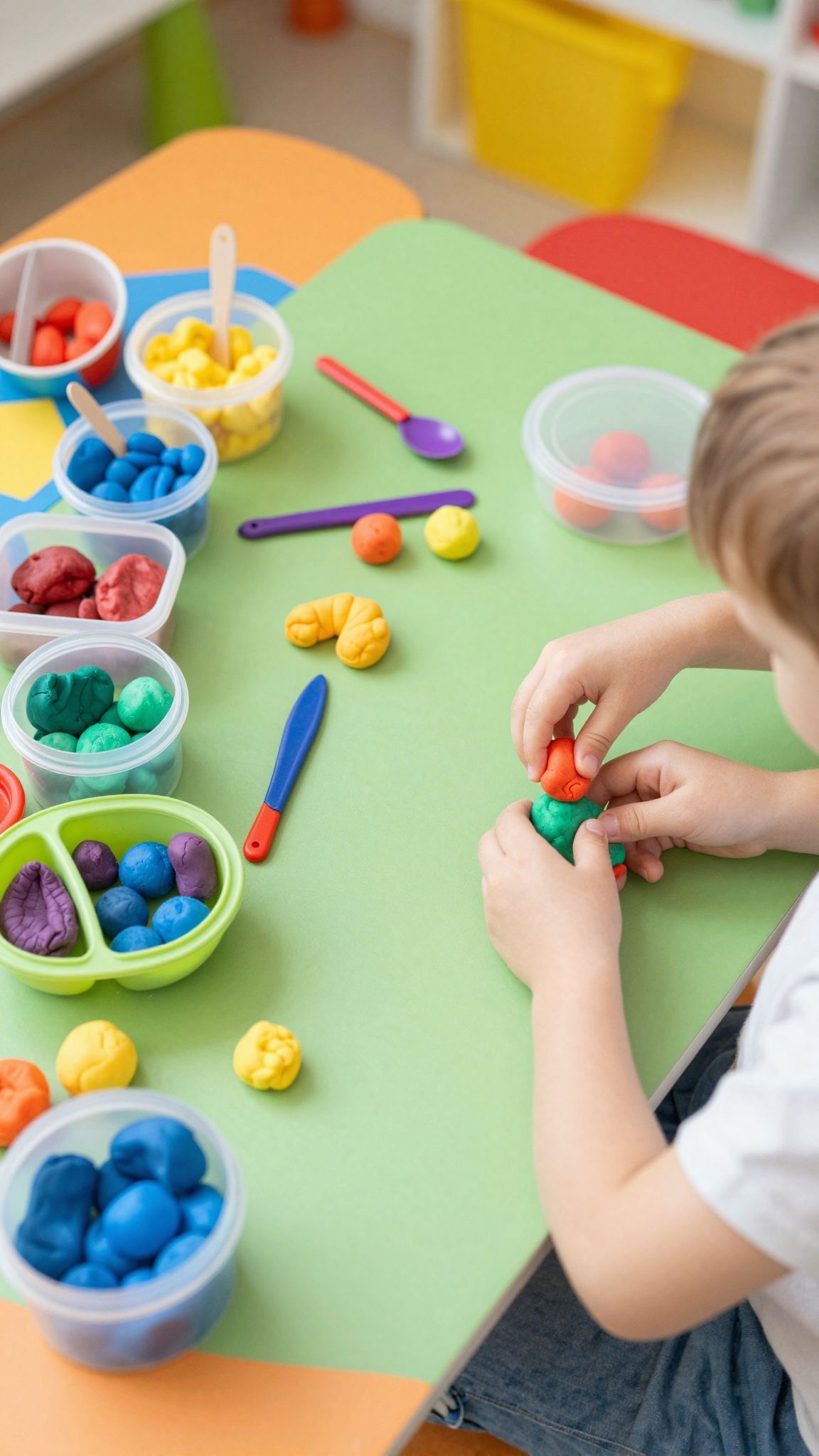 A puha gyurma segíti a legjobban a fejlődést.