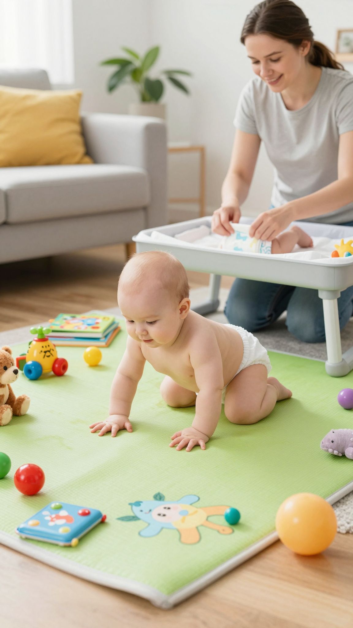 A hasalás elősegíti a baba motoros készségeinek fejlődését.