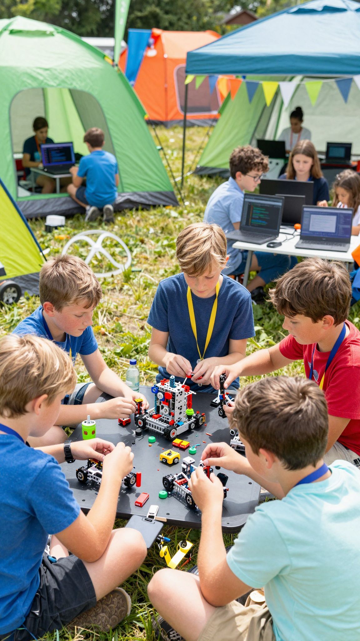 A programozás táborban kreativitás és logika találkozik.