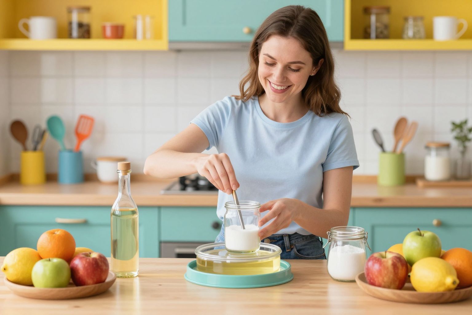 A klasszikus ecetes csapda hatékonyan vonzza a muslicákat.