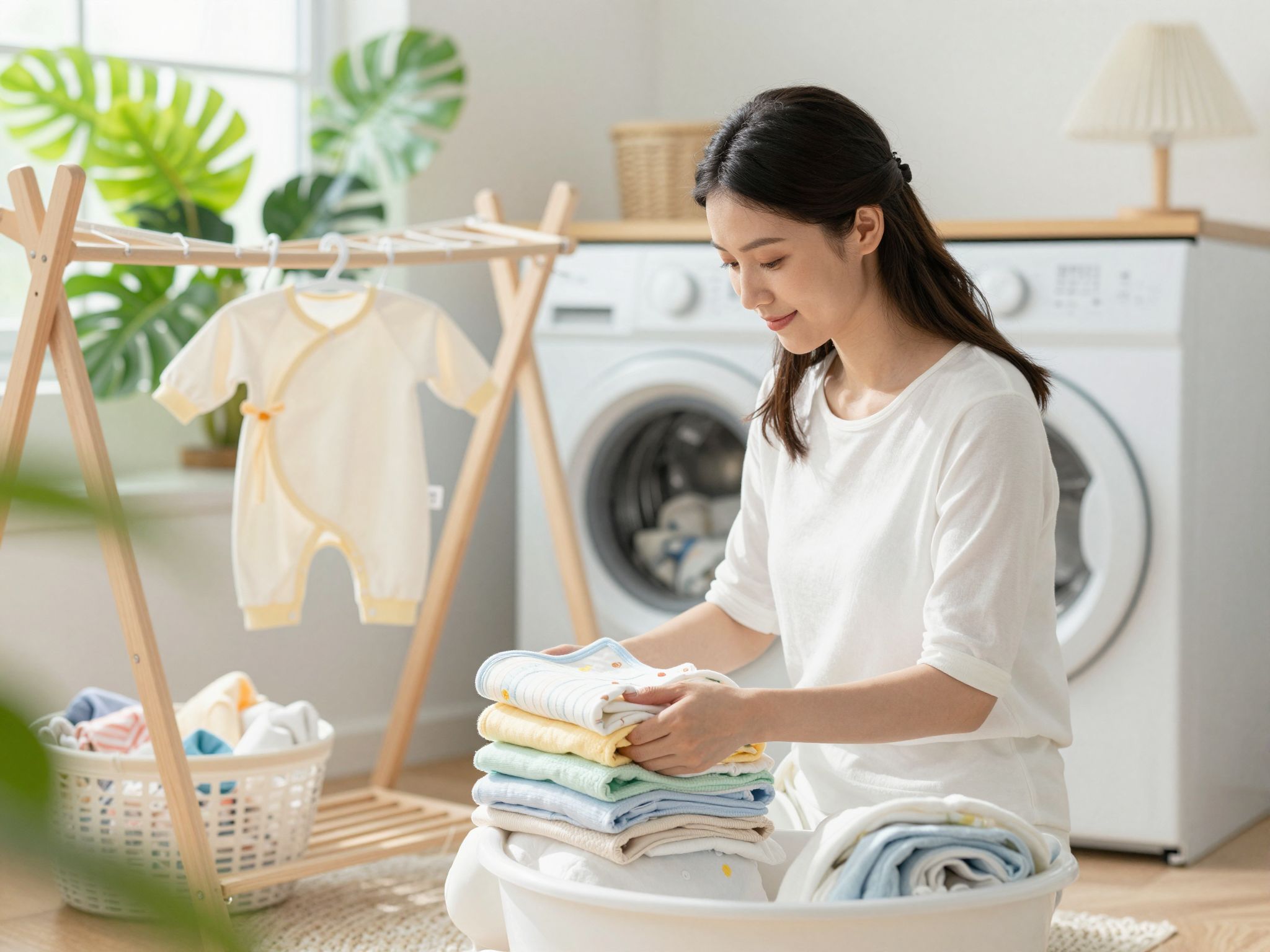 A környezetbarát ruházat segít megvédeni a baba bőrét.