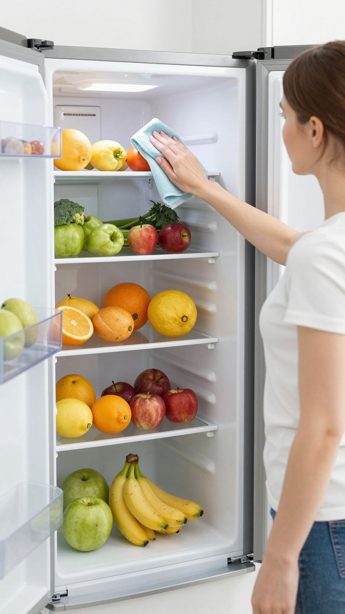 A hűtő tisztán tartása csökkenti a lisztéria kockázatát.