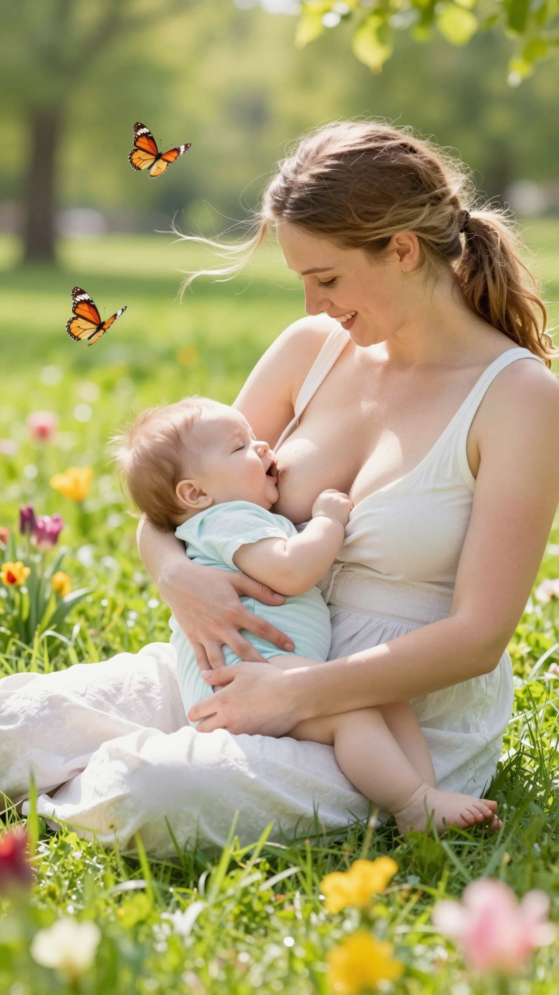 Az anyatej táplálja a bélflórát, elősegítve az egészséget.