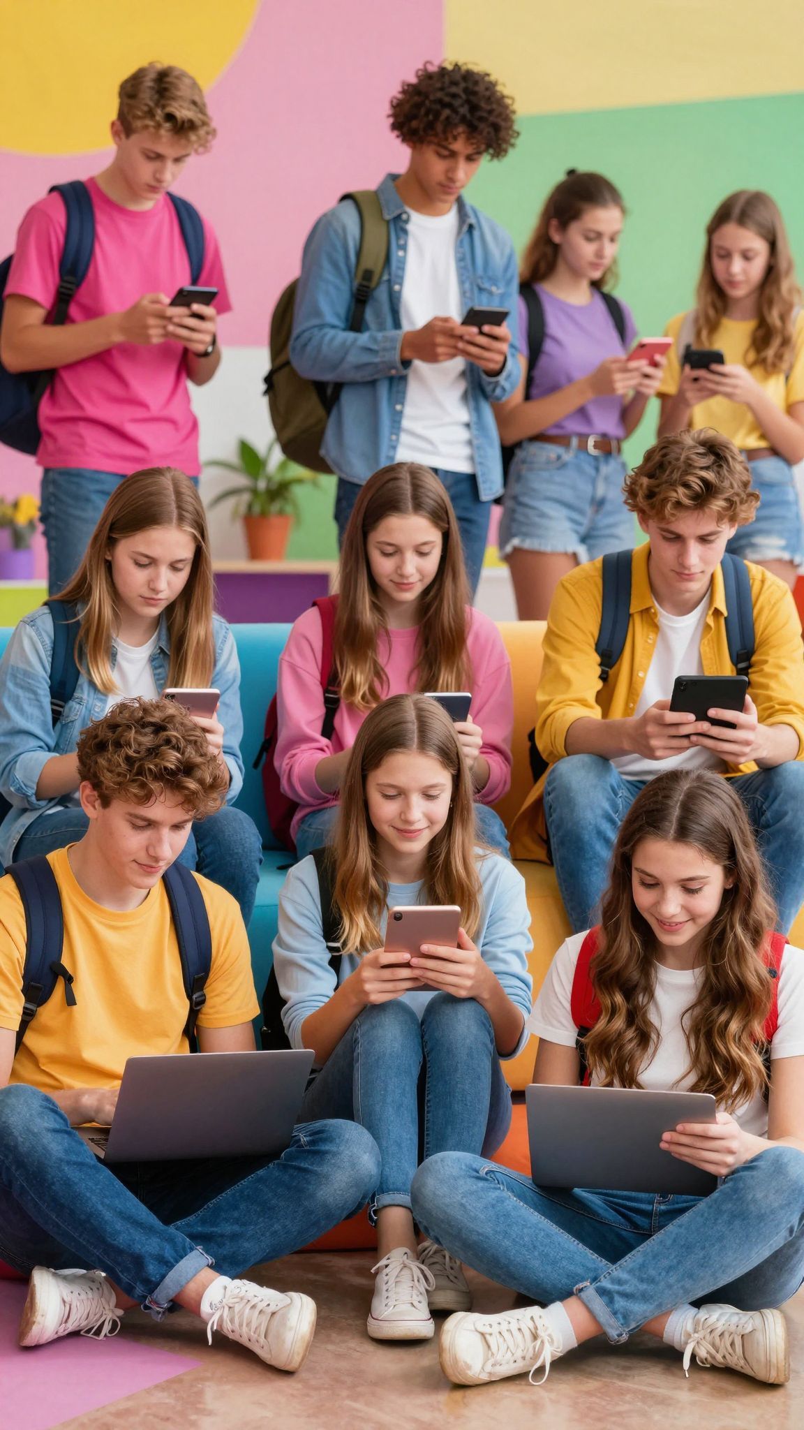 A képernyők kék fénye zavarja a kamaszok alvását.