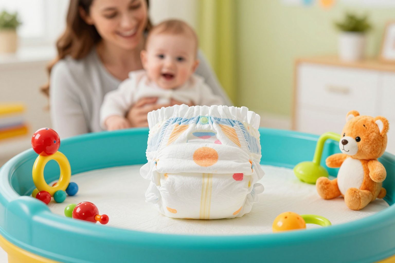 A pelenkák színe segít az egészségi állapot felmérésében.