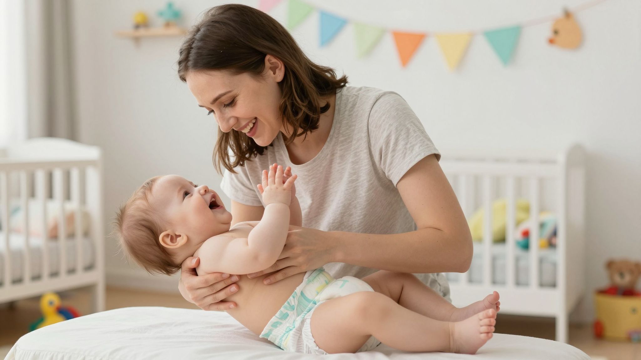 A pelenkázás erősíti a szülő-gyermek köteléket.