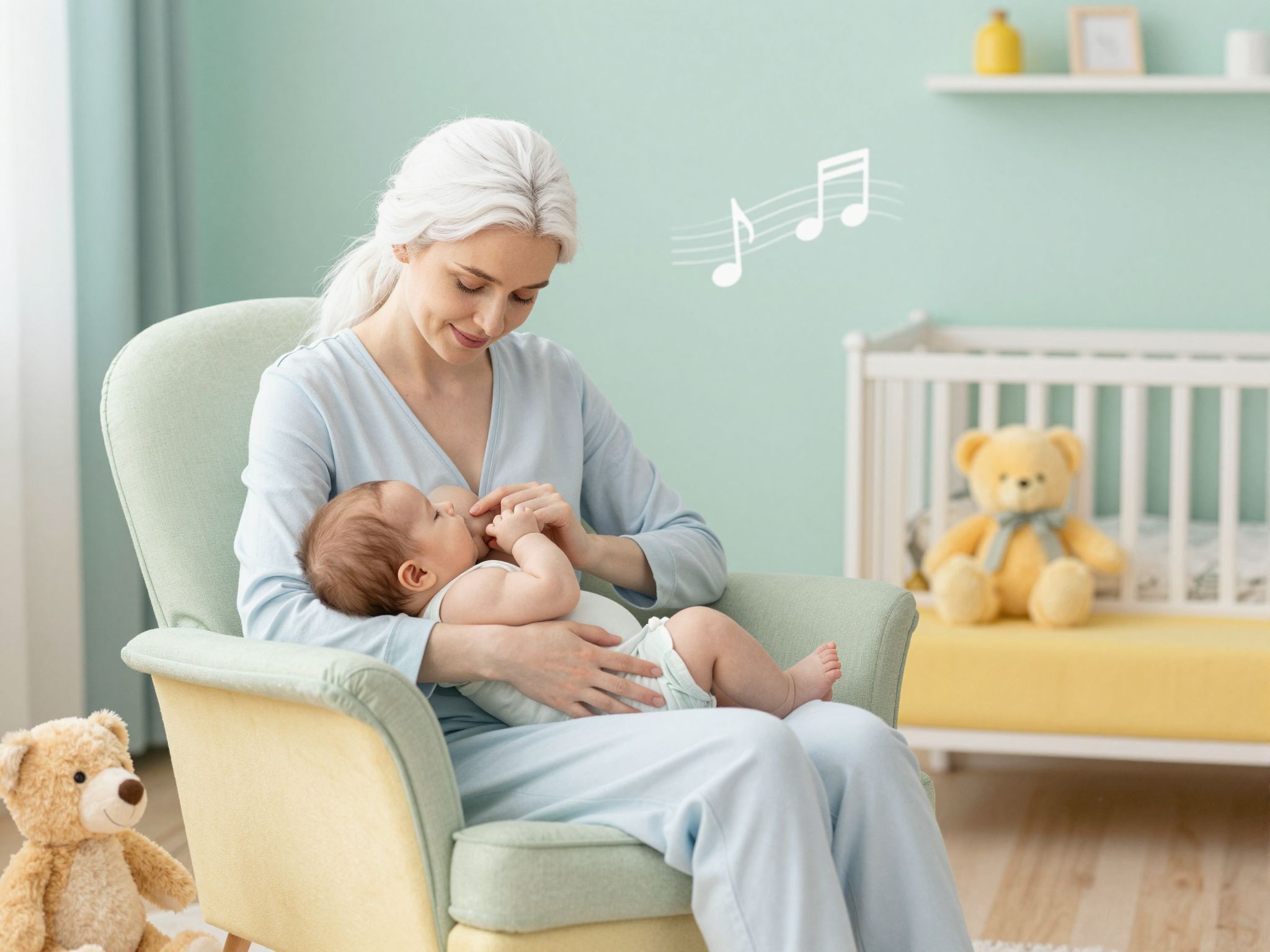 A megfelelő zene segíti a szoptatás élményét.