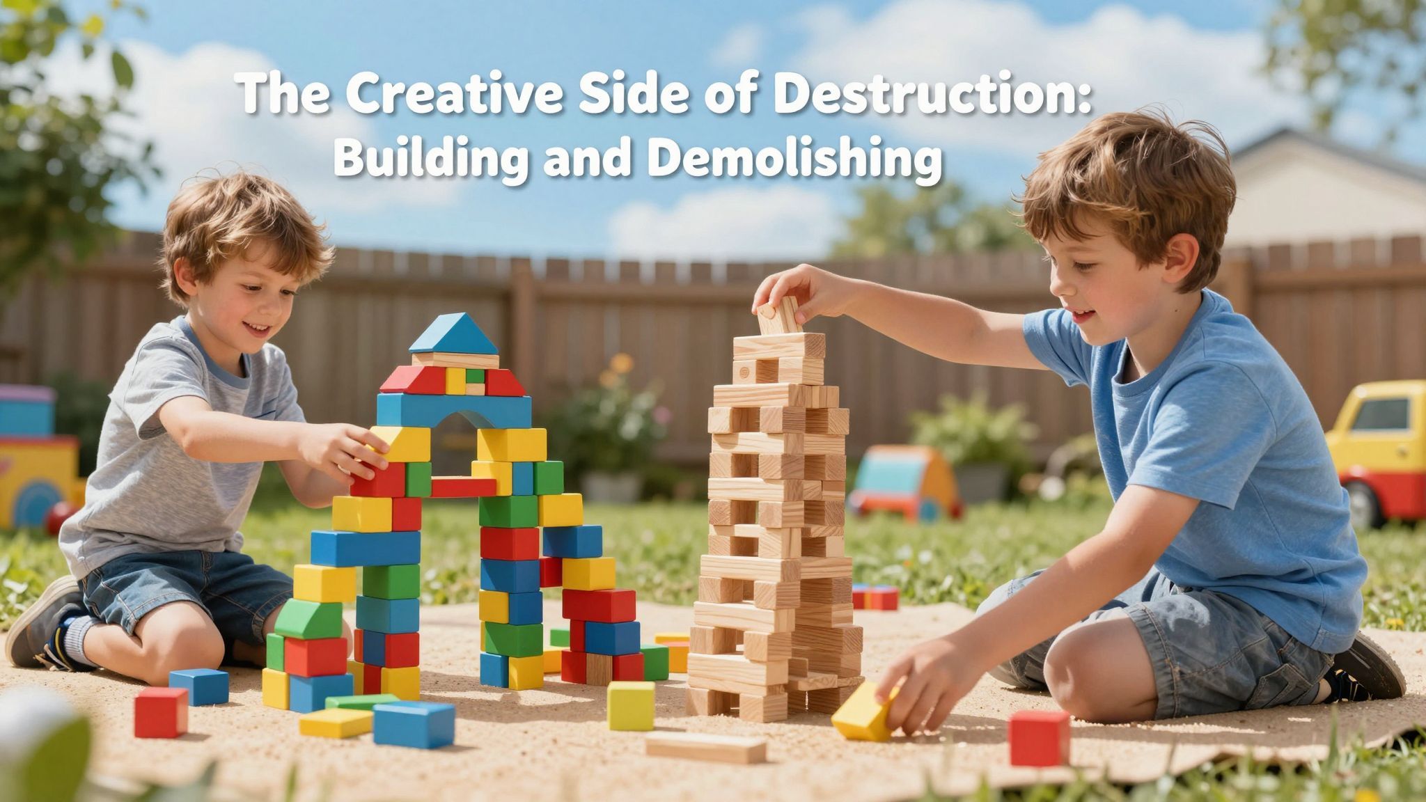 A rombolás kreativitásra sarkallja a fiúkat és lányokat.