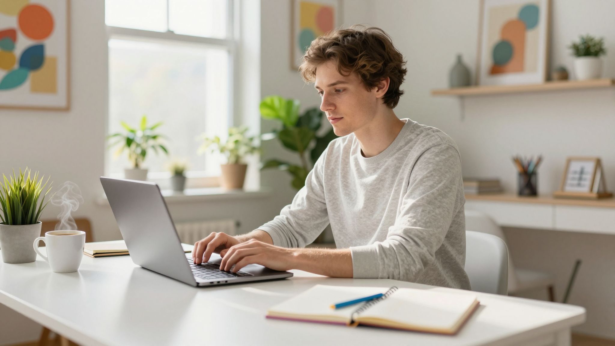 A home office segíti a munka és magánélet egyensúlyát.