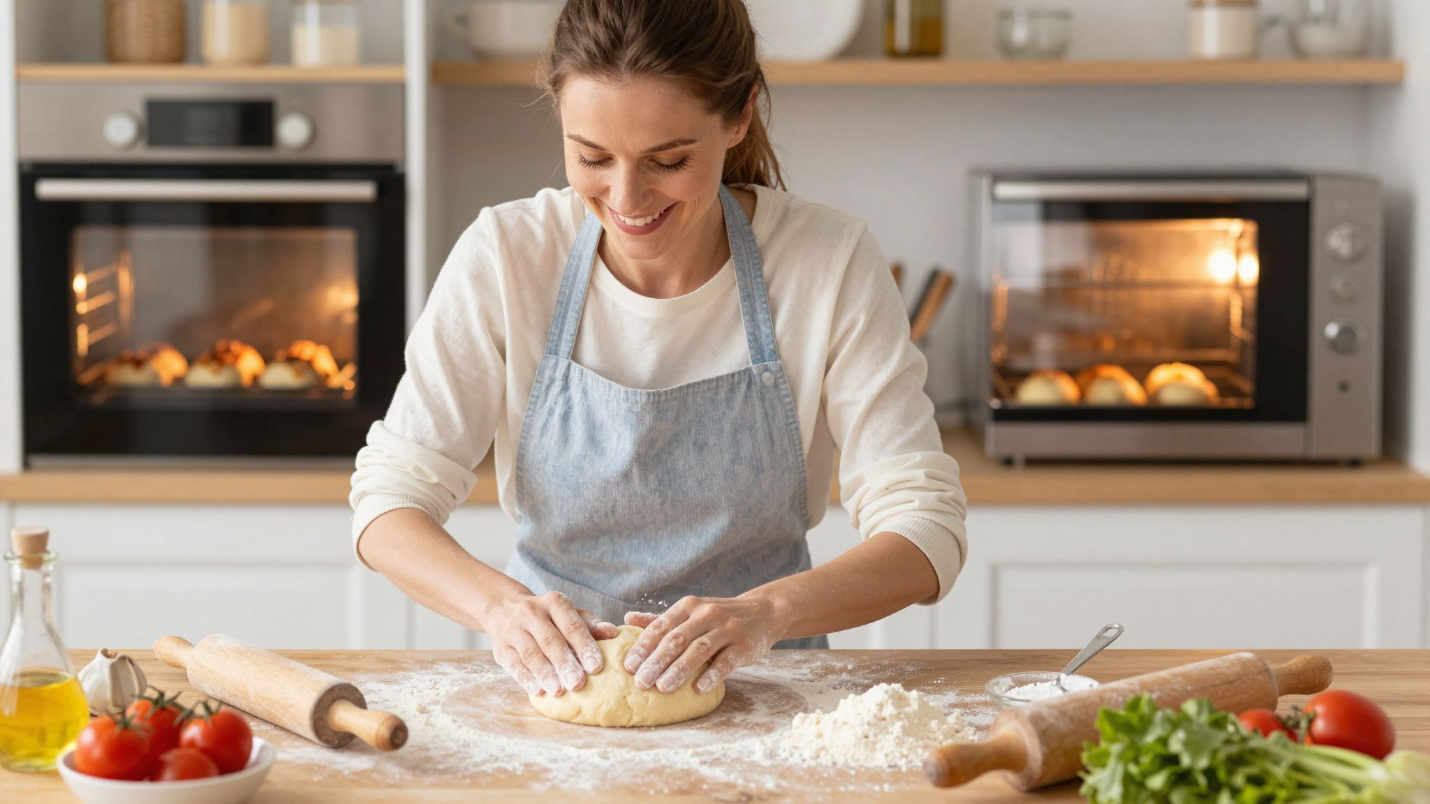 A gőz segít elérni a tökéletes ropogós héjat.