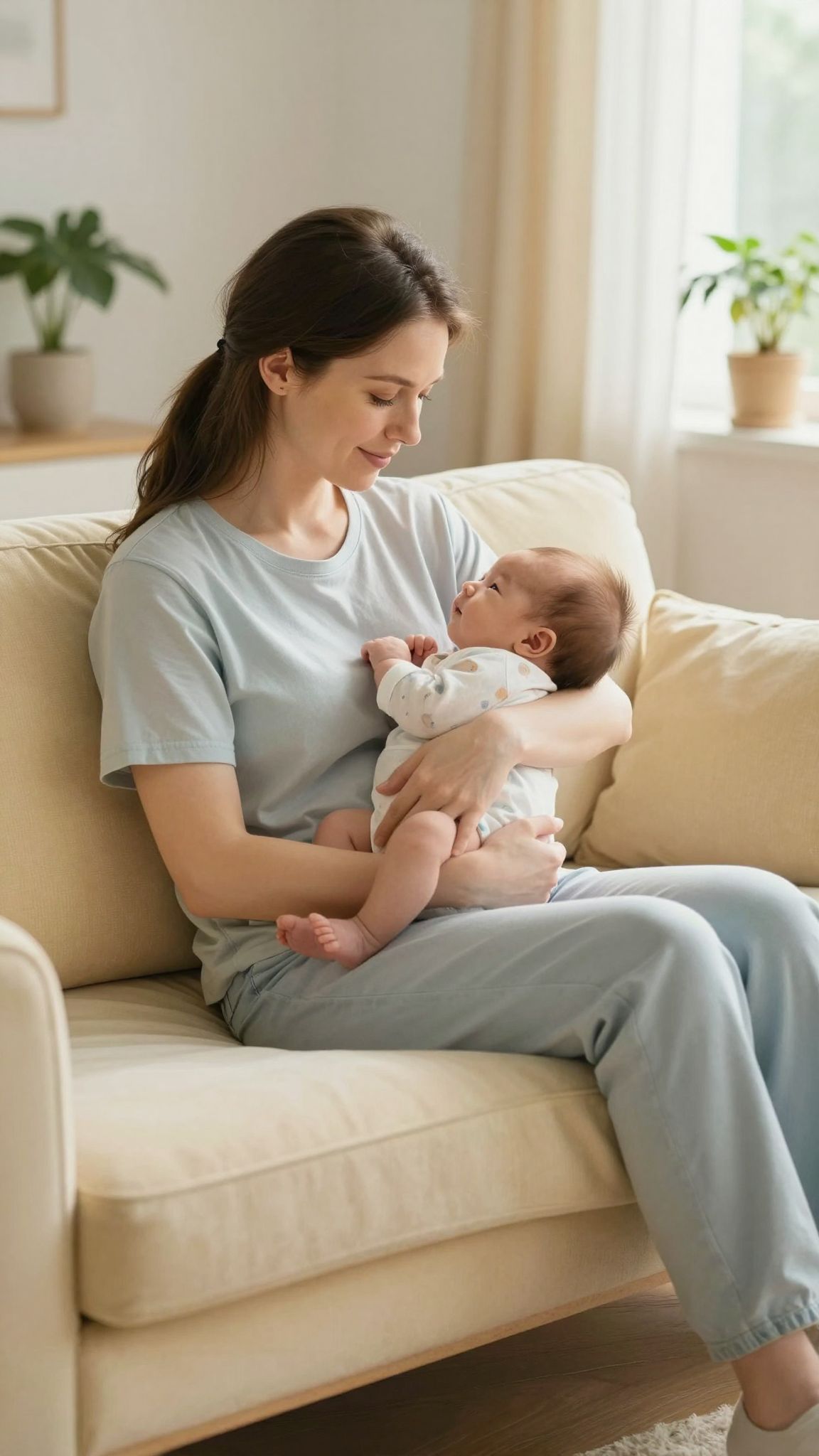 A szülés utáni időszakban fontos a megfelelő pihenés.