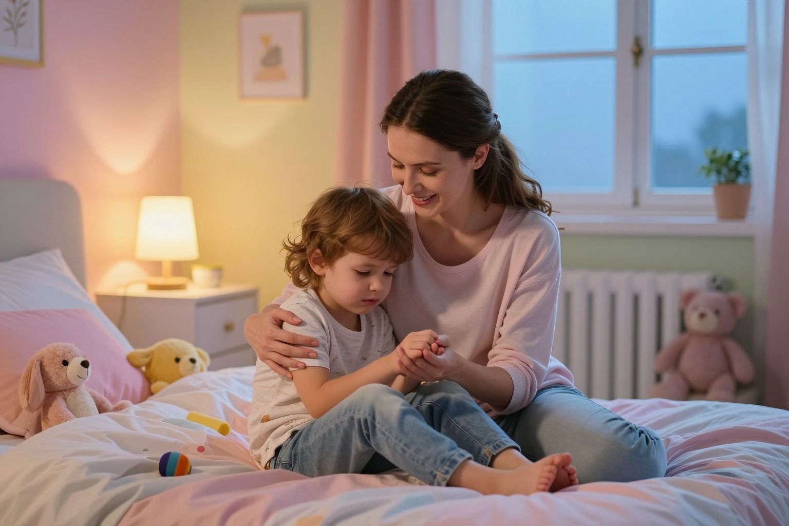 A következetesség csökkenti a gyermek szorongását éjszaka.