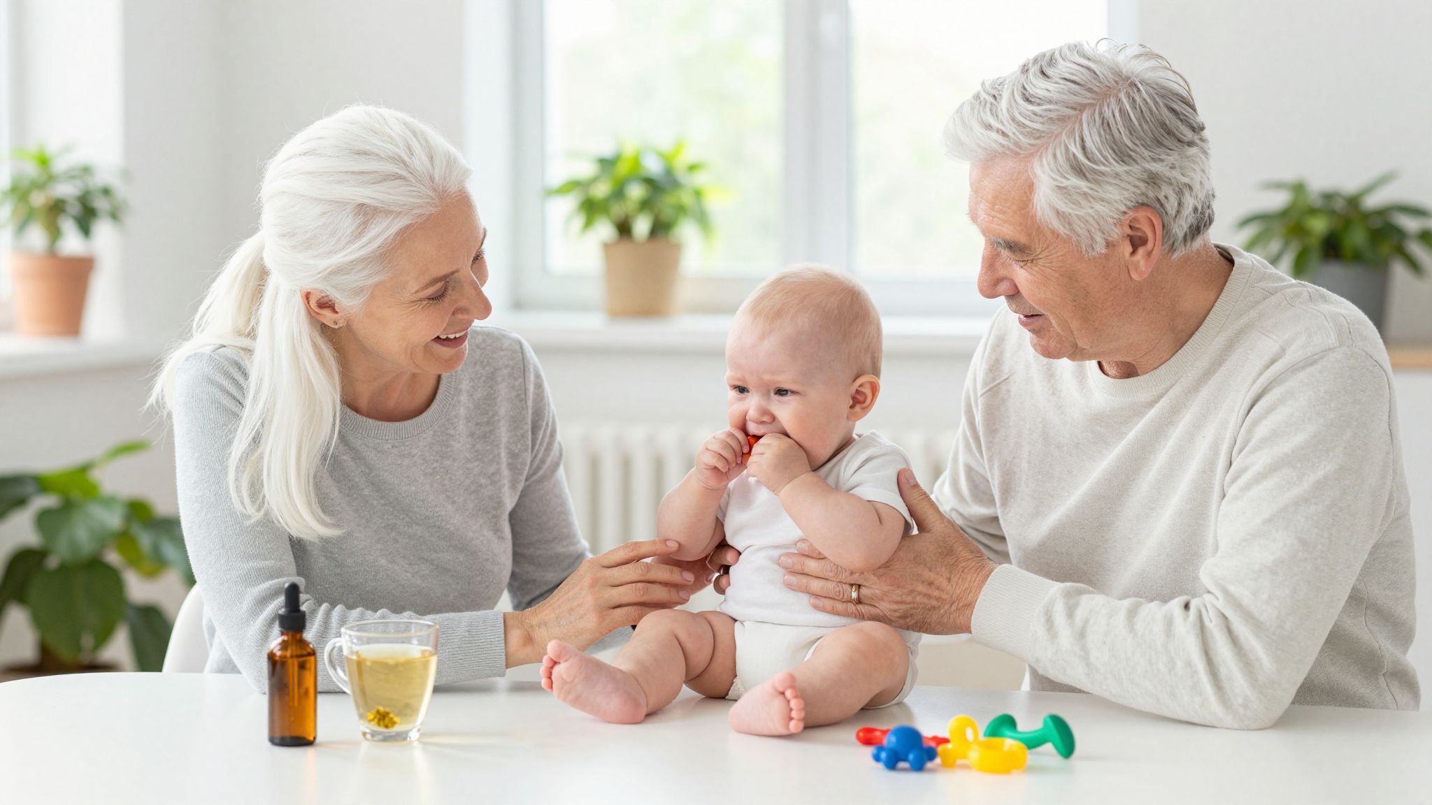 A szülők nyugalma segít a gyermek fájdalmának enyhítésében.