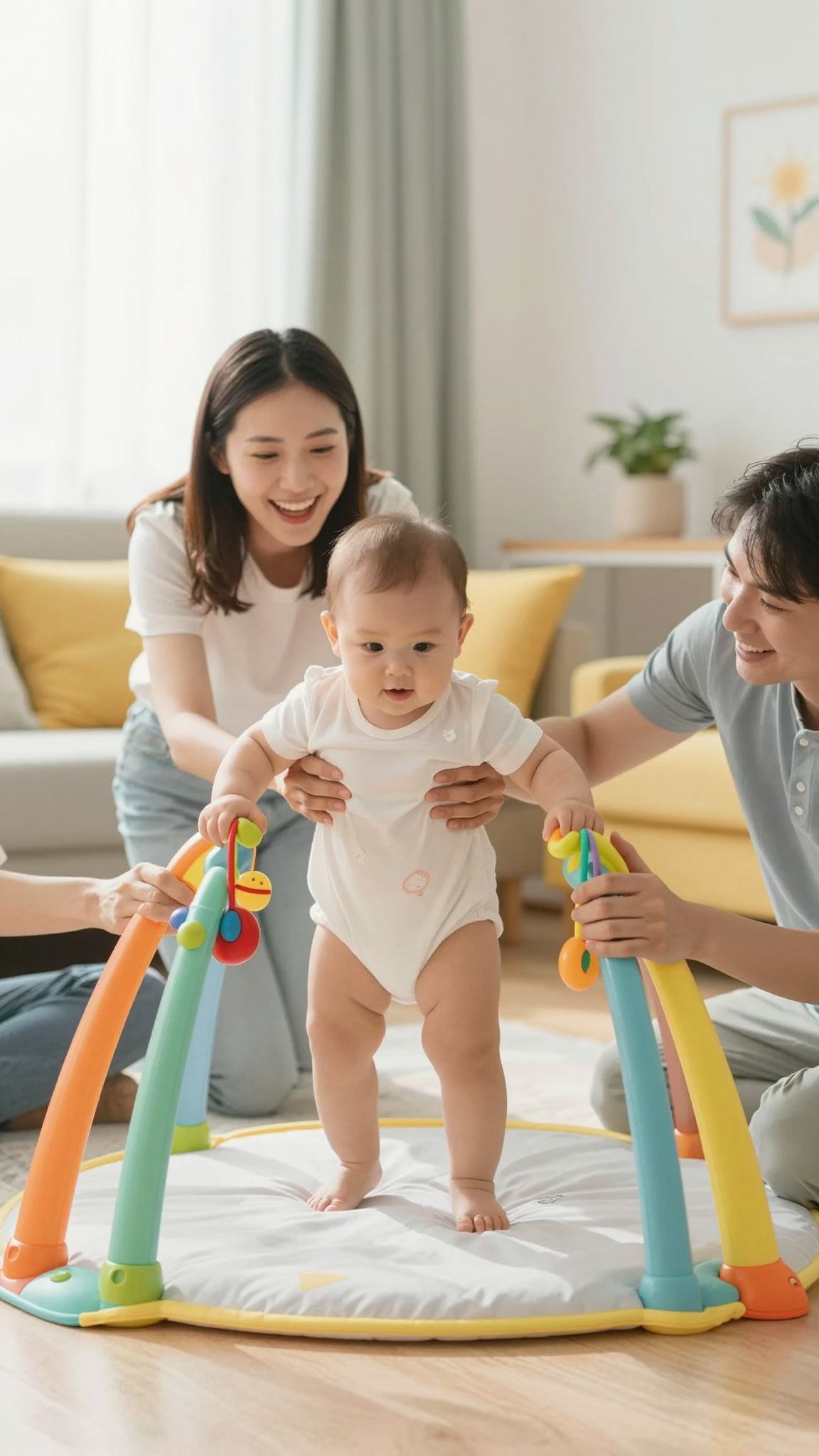 A szülői támogatás segíti a gyerekek fejlődését.