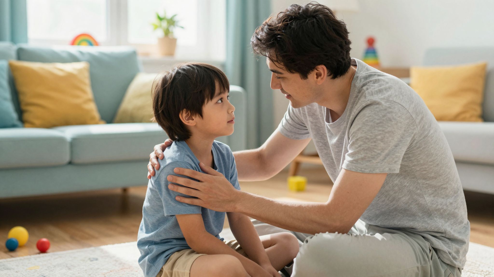 A támogató szülői attitűd csökkenti a gyermekek szorongását.